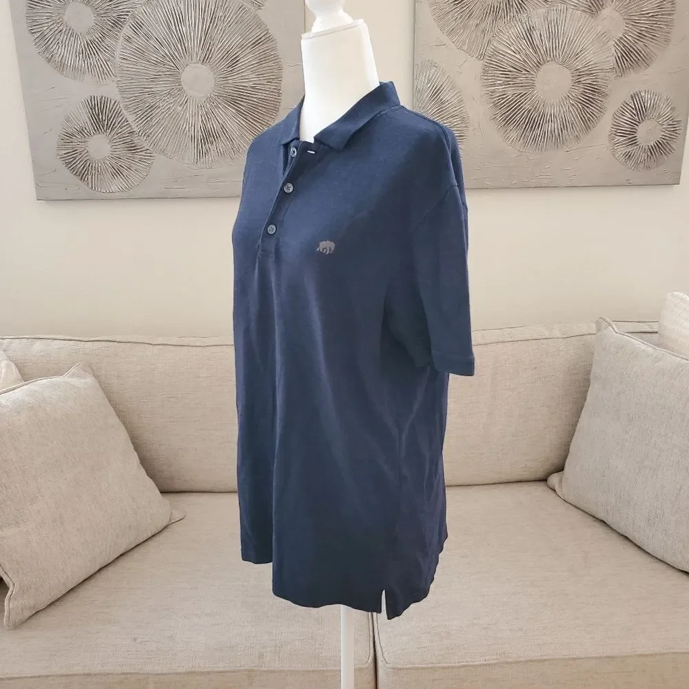 Banana Republic Standard Fit Elephant Logo Polo Shirt sz Lg
